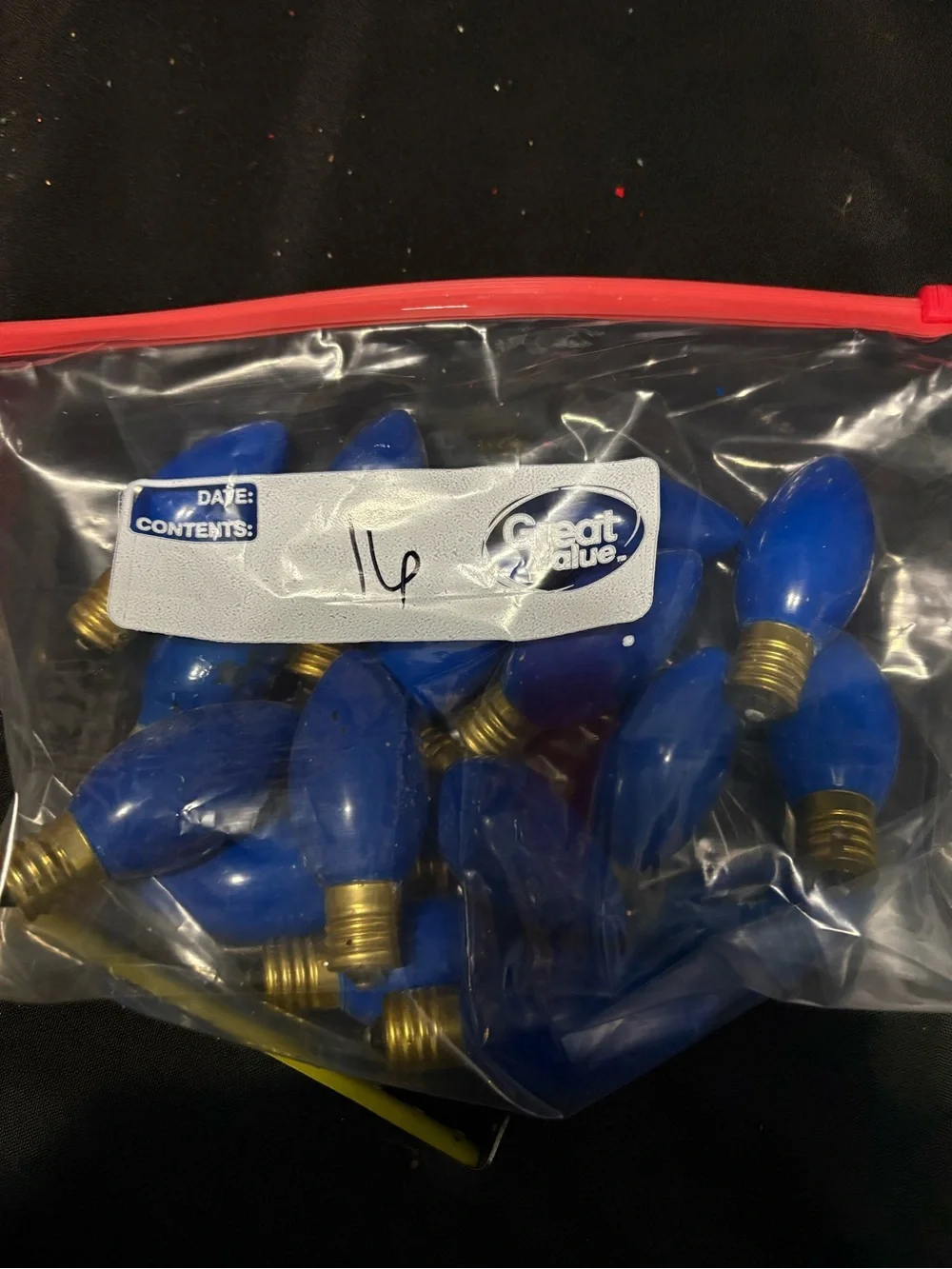 Vintage C9 Christmas 40 Pieces Light Bulbs Lamps - Blue